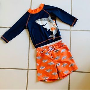 Little Me Boys 12 months Beach Swimming Set Shorts